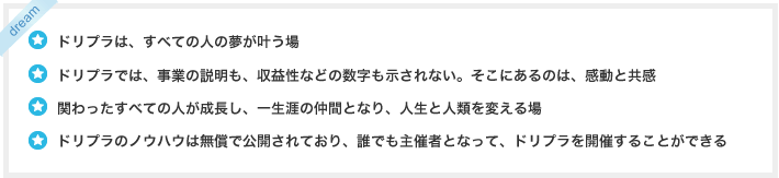 ドリプラの魅力一覧